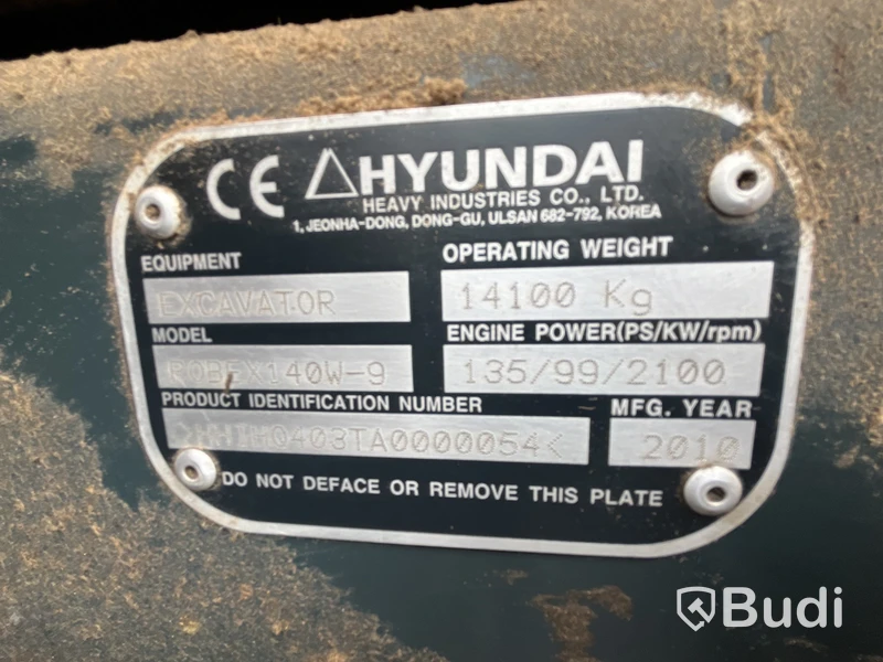 Materialhanterare Hyundai Robex 140W-9 -2010